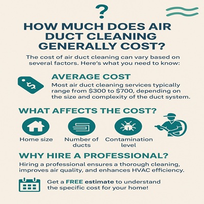 How Much Does Air Duct Cleaning Generally Cost? | Affordable HVAC Cleaning